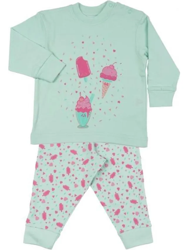 Fun2Wear Ice cream Pyjama Green Groen