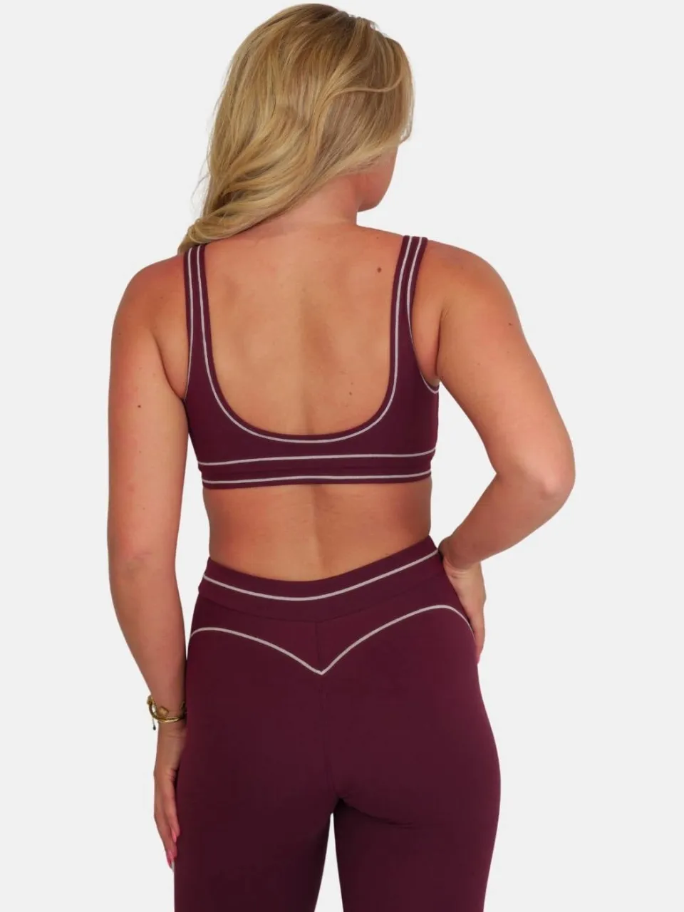 Fittastic Sportswear voorgevormde sport-bh light support zonder beugel - bordeaux, foto 2