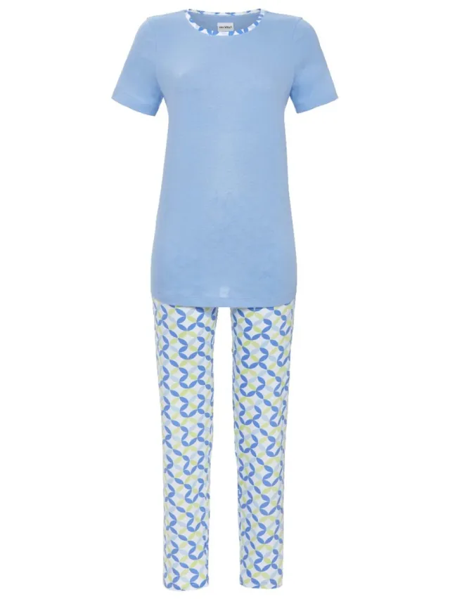 Ringella Grafische pyjama blauw Ringella - Blauw - Maat - 38