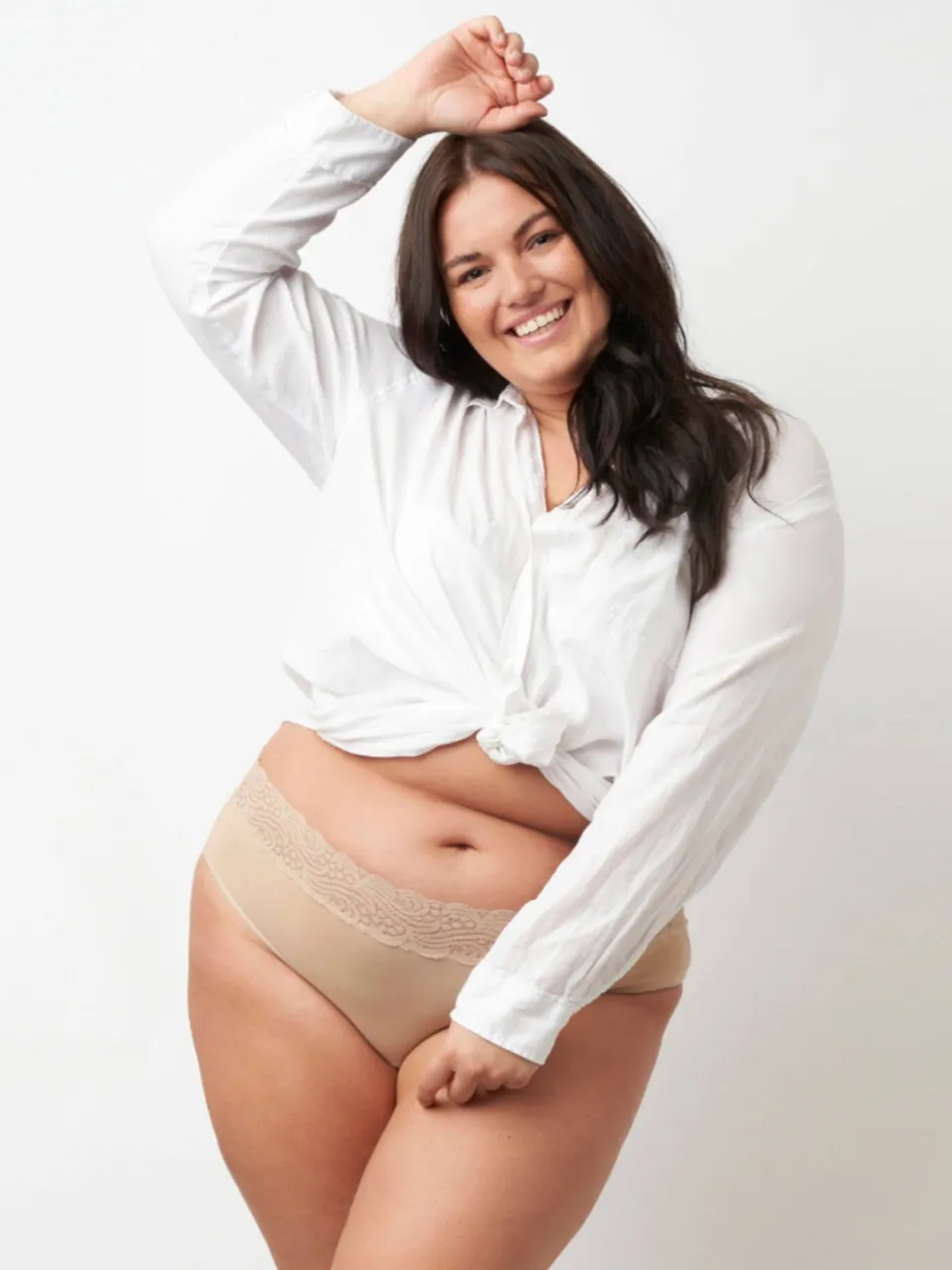 Moodies Undies sterk absorberende menstruatieslip beige