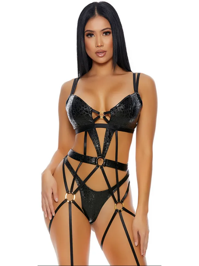 Forplay Sweet Spot - Cheetah Bustier Set