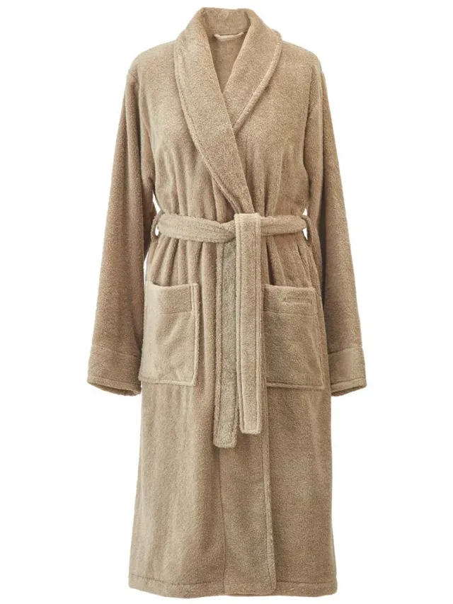 Aquanova London Badjas Golden | L | Beige | Katoen