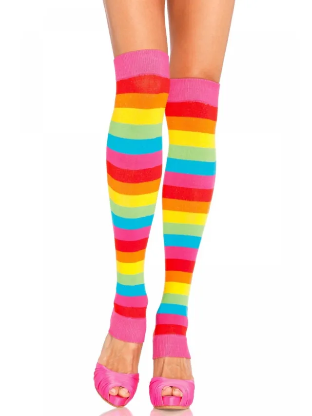 Leg Avenue Rainbow Leg Warmers ["Meerkleurig"]