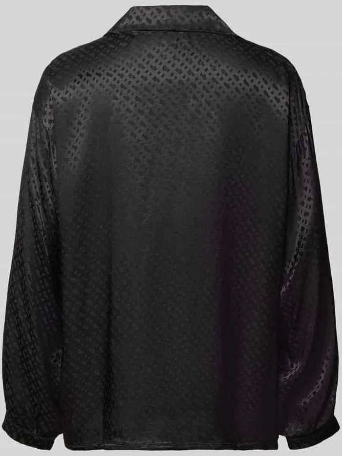 Boss Regular fit pyjama van pure viscose model 'B Monogram_Shirt' zwart, foto 2