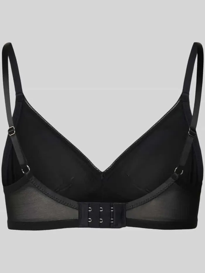 Hanro Bh in semitransparant design model 'Smooth' zwart, foto 2