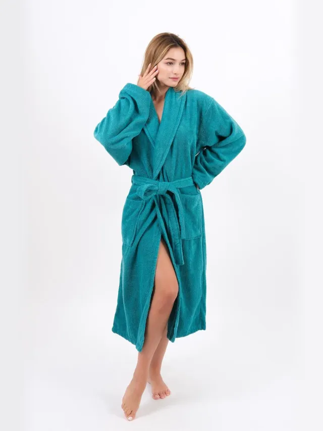 Lubna Home Badjas XXL -%100 Zachte Katoen- XXL- UNISEX - GROEN