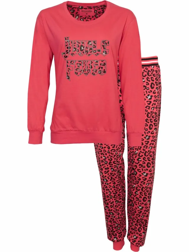 Irresistible Dames Pyjama - Lange Mouwen - Rood