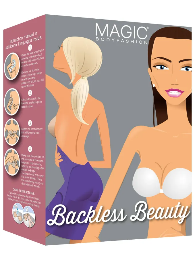 MAGIC Bodyfashion Backless Beauty strapless plak-bh beige, foto 4