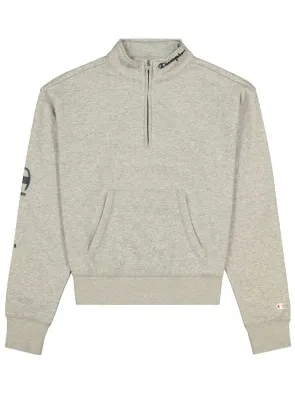 Champion American Classics Half Zip Sweatshirt Grijs