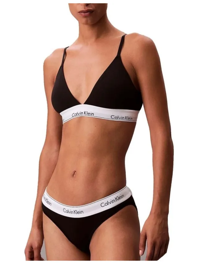 Calvin Klein Lightly Lined Triangle bh zwart