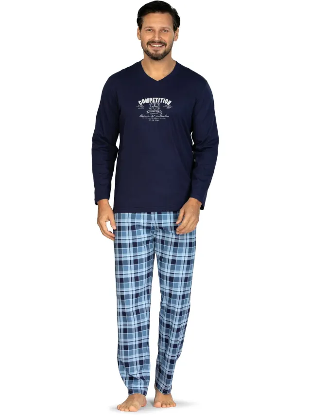 Comtessa Heren Pyjama Competition Blauw