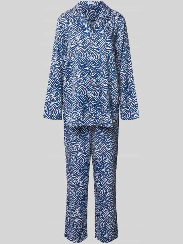 Seidensticker Nachthemd in relaxed fit van pure modal Donkerblauw
