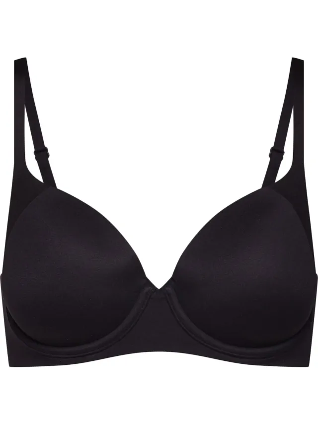 Triumph T-shirt Bh met beugels - Body Make-Up Soft Touch WP EX - Beugel bh met naadloze soft cups - Met vulling - Voorgevormd - 75A - Zwart