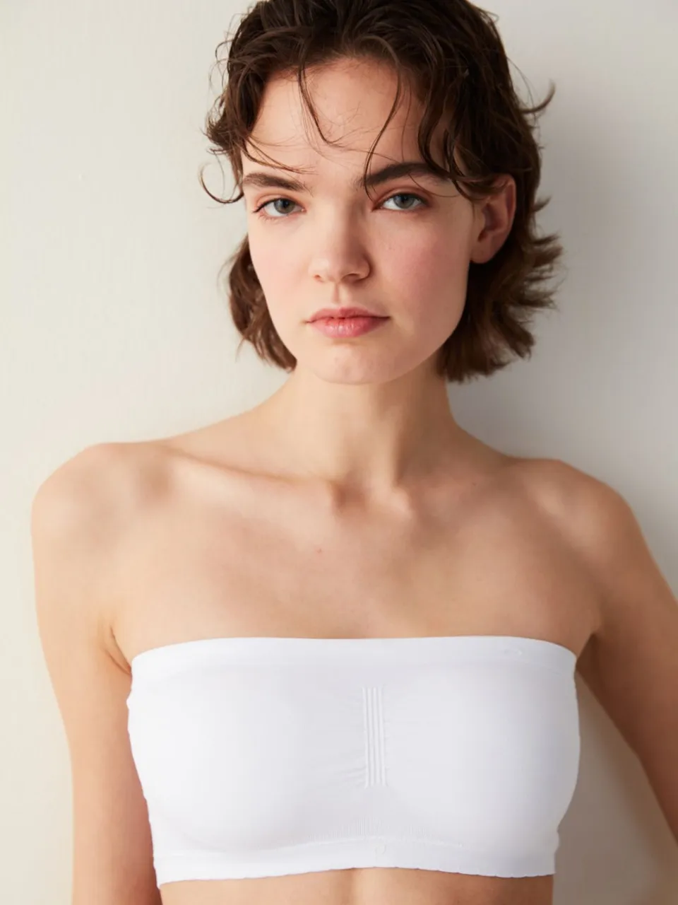 Penti Afneembare Gebreide Bralette wit, foto 2