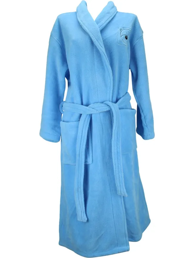 Kwikki Fleece badjas van Kwikki - Zacht blauw