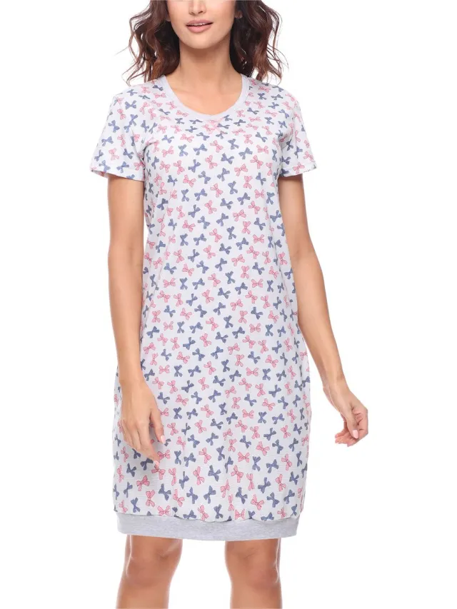 Merry Style Dames Pyjama - Korte mouwen – Katoen – Gemêleerd strikje – S - MS-MS10-184-ND