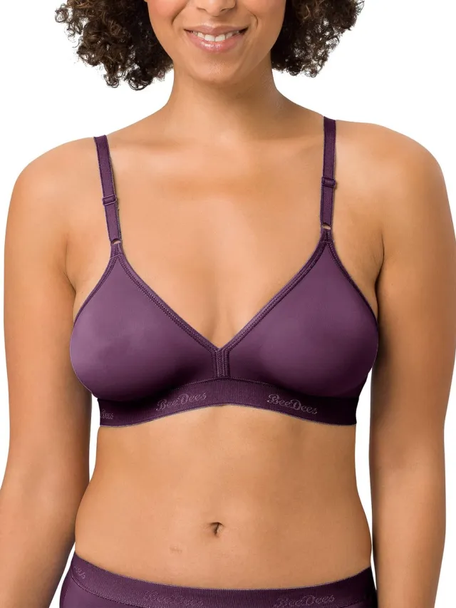 BeeDees Soft-BH Microfun N beugelvrije bh aubergine