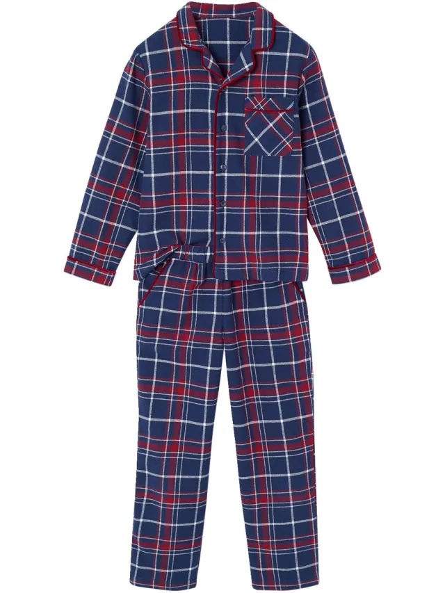 Envie de Fraise Flanelen kinderpyjama capsulecollectie Kerst ENVIE DE FRAISE bordeauxrood
