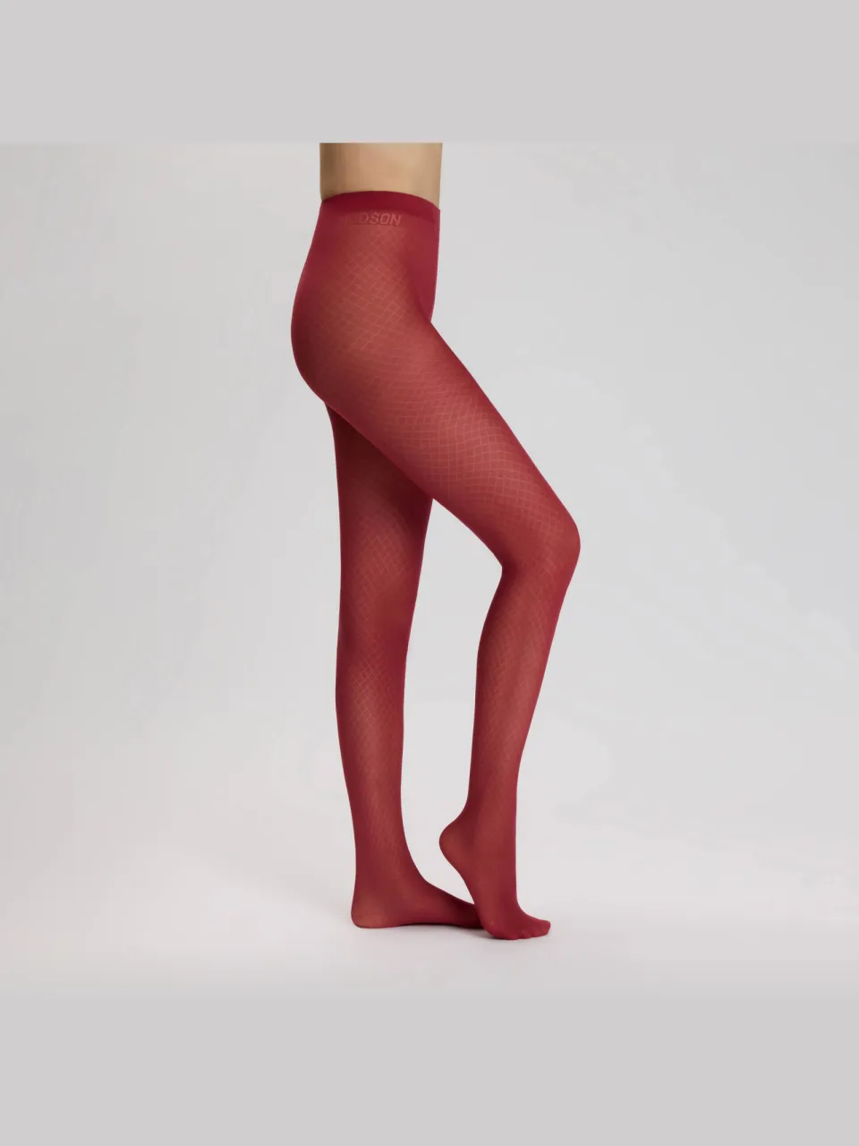 Hudson Cosy Diamond panty 40 denier rood, foto 2