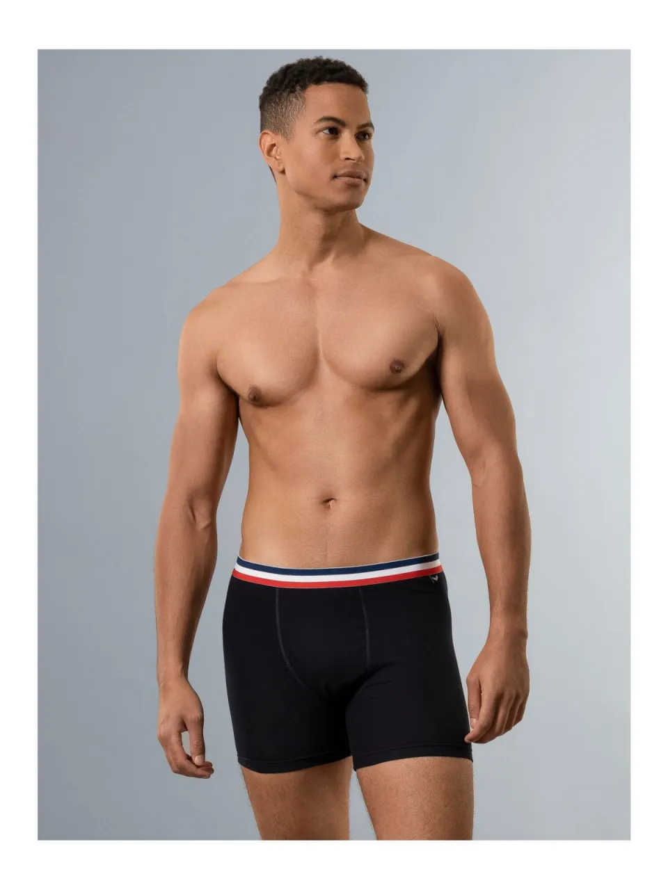 TRIGEMA Slim Fit onderbroek zwart donkerblauw