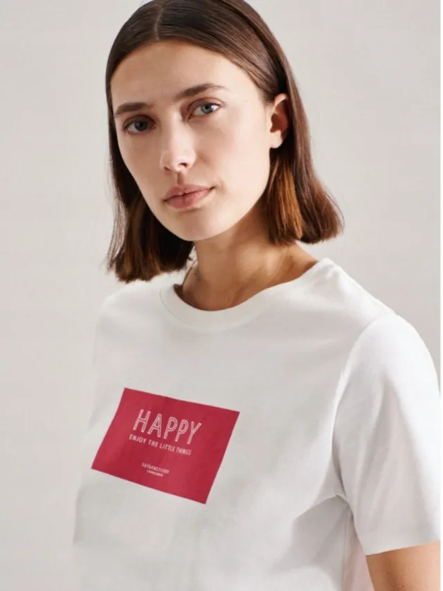Seidensticker Pyjamatop - Korte Mouw - XL - Wit