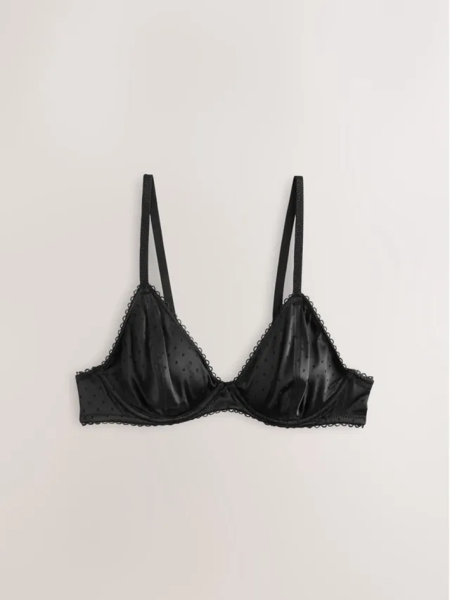 Next Dames - High Shine Spot Beha - Zwart Black