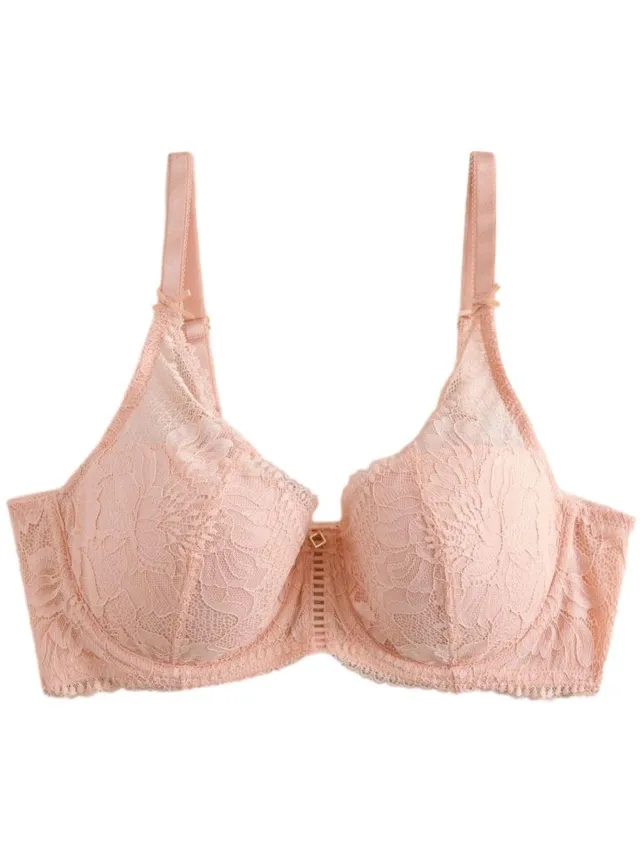 Next Dames - Kanten DD+ balkonbeha met vulling - Roze Pink