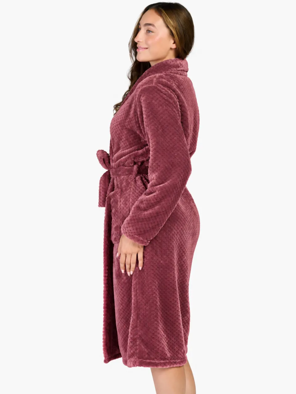 Ten Cate fleece badjas - roze, foto 3