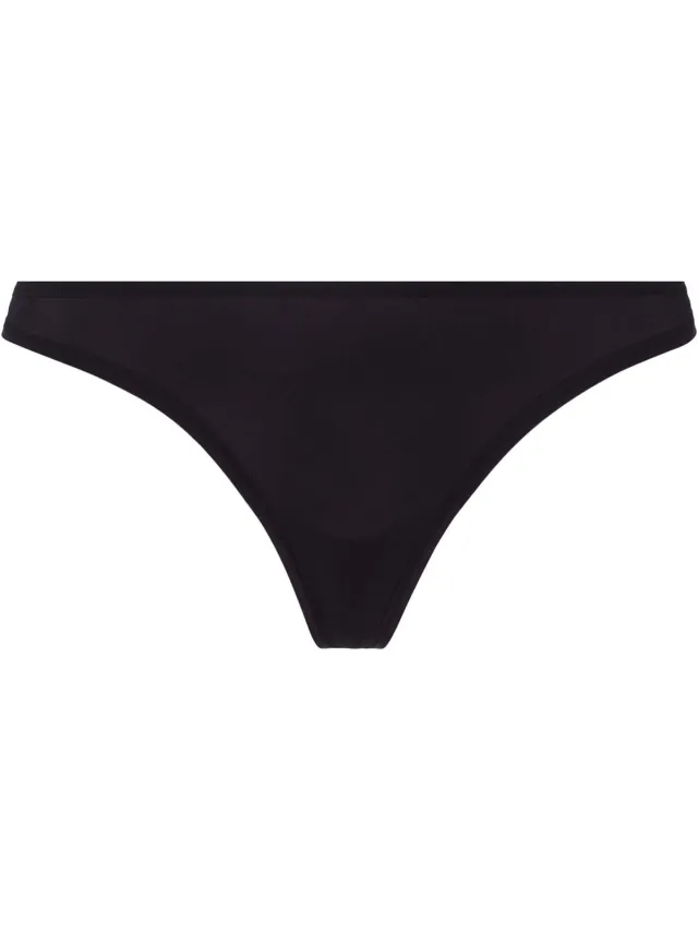 BeeDees Hüftstring Stepy Soft String Laag uitgesneden zwart