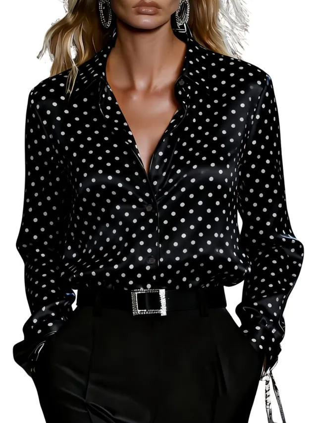 Currero Topje Dames Polkadots - Mouwloze Top - Singlet - Kleding - Shirt - Blouse - Kort - Volwassen - Zwart