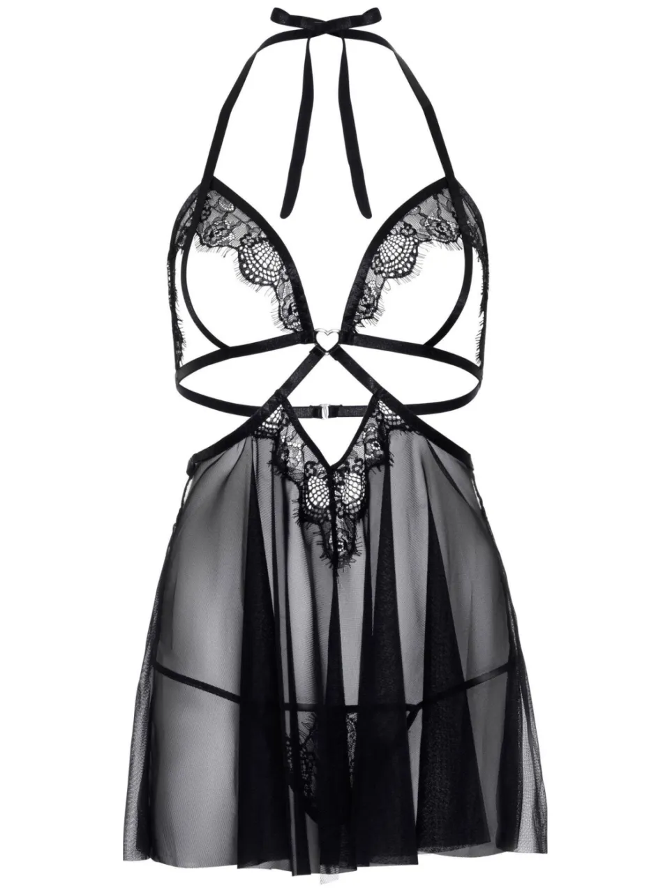 Leg Avenue babydoll met slip zwart, foto 2
