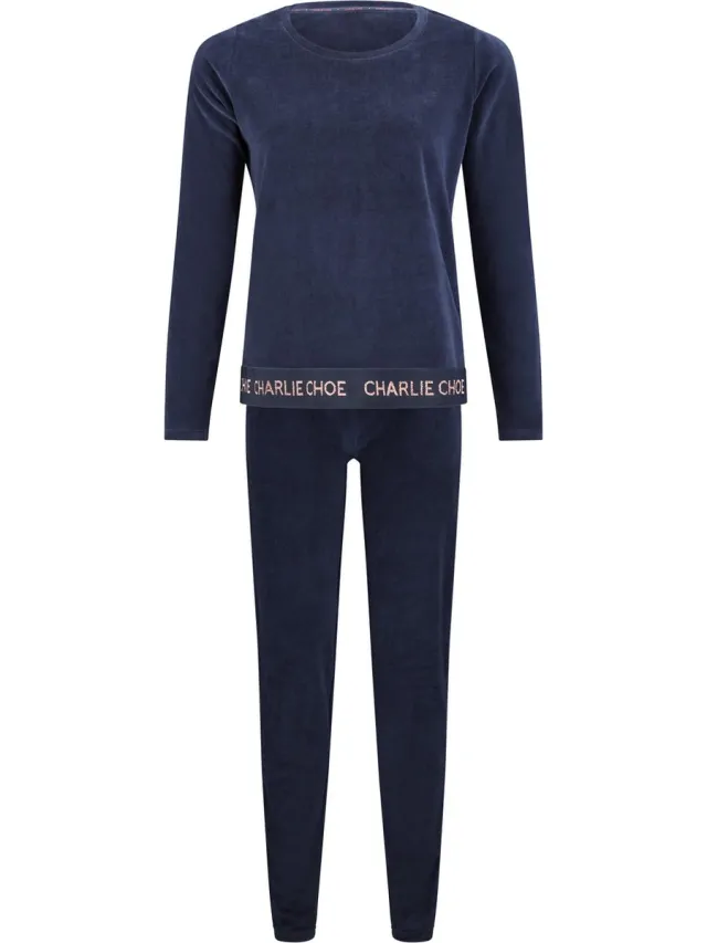 Charlie Choe Velours Lounge Set Dames F41116-38 - Meerkleurig Fire Dames