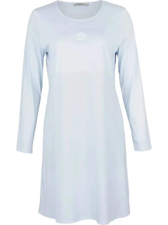 Féraud Dames Nachthemd Basic bleu