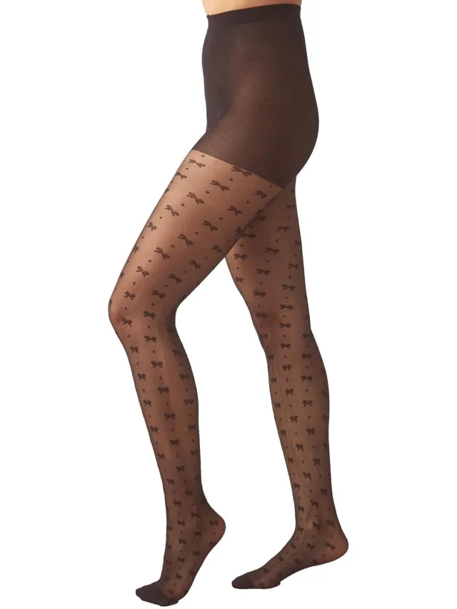 Next Dames - Verpakking met 1 maillot met patroon - Zwart Black Mini Bows