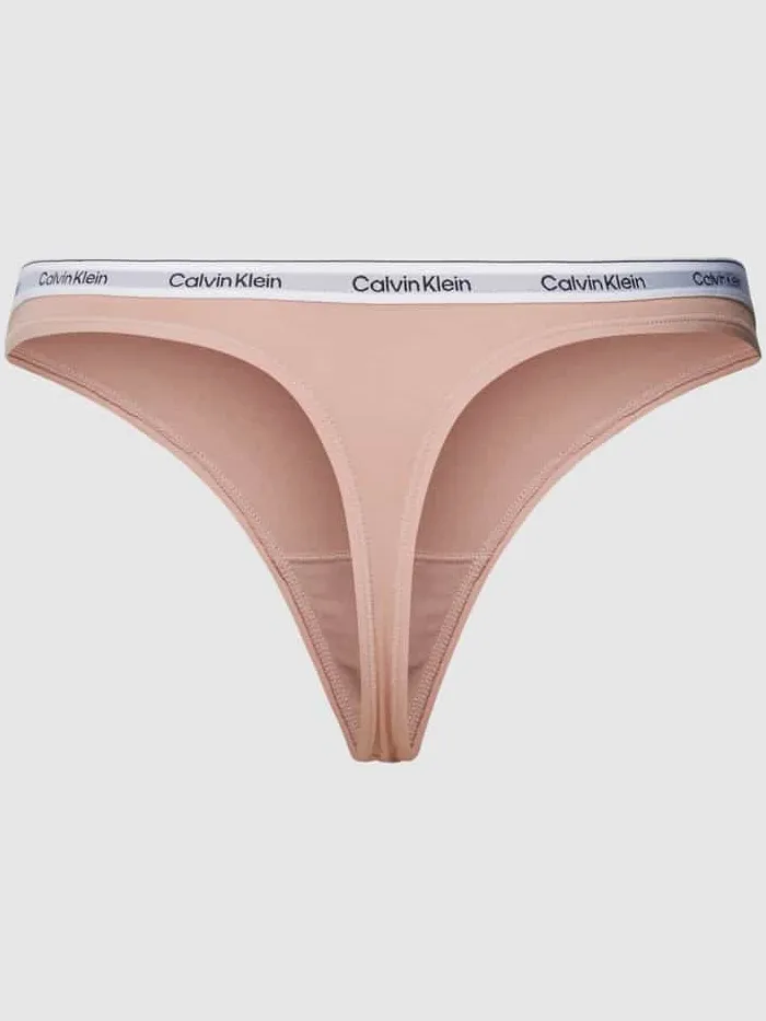 Calvin Klein String in effen design Oudroze