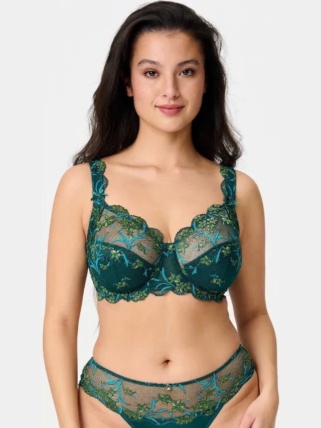 LingaDore Full-Coverage BH Pine Green - Groen