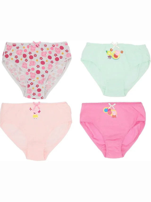 Peppa Pig / Peppa Big Onderbroek - Set van 4 Roze
