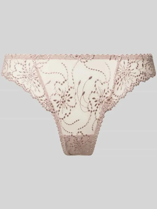 Marie Jo String met kant model 'Jane' Rosé