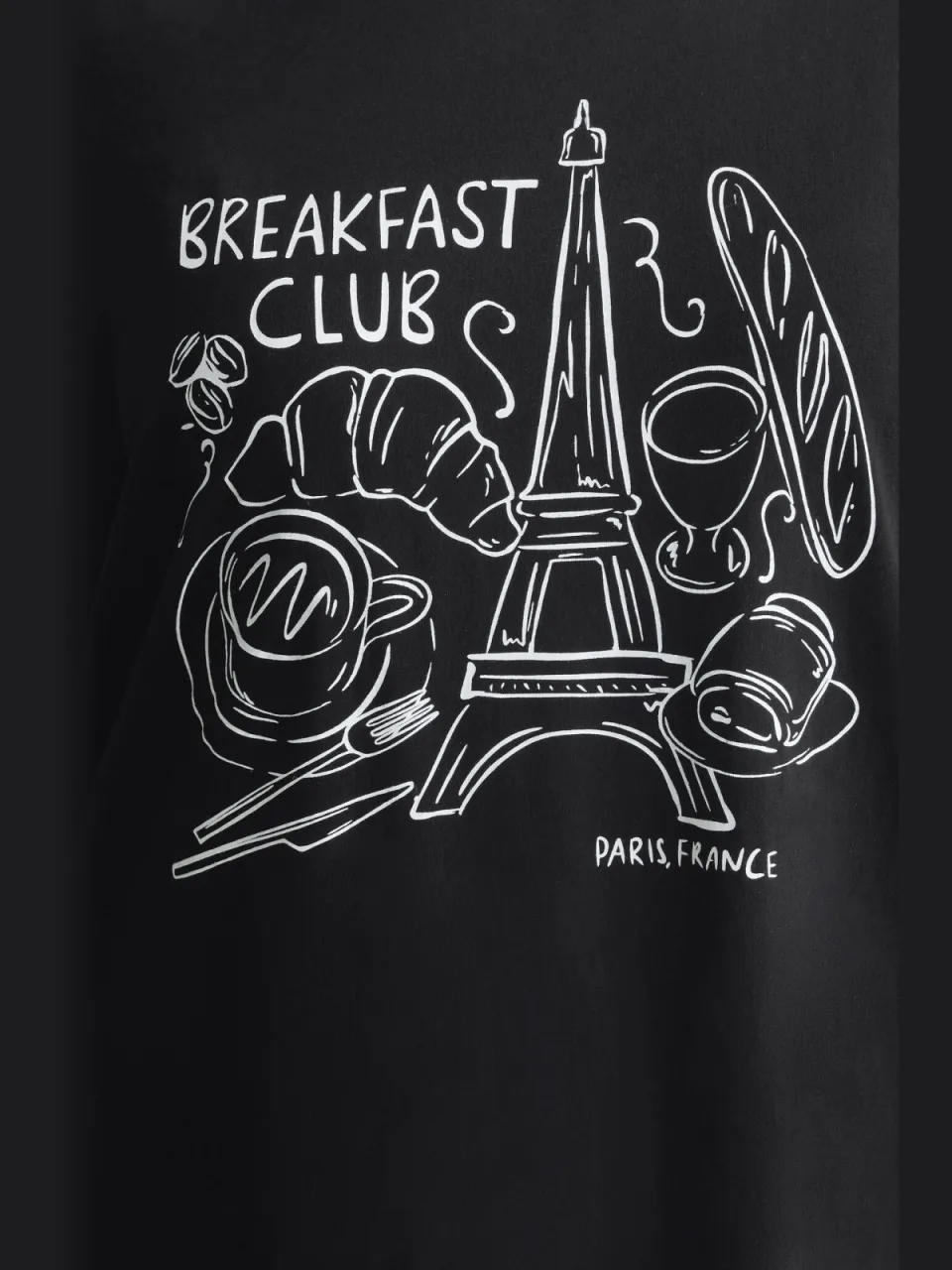 Yours Zwarte Breakfast Club Pyjamaset Met Wijde Pijpen-44, foto 5