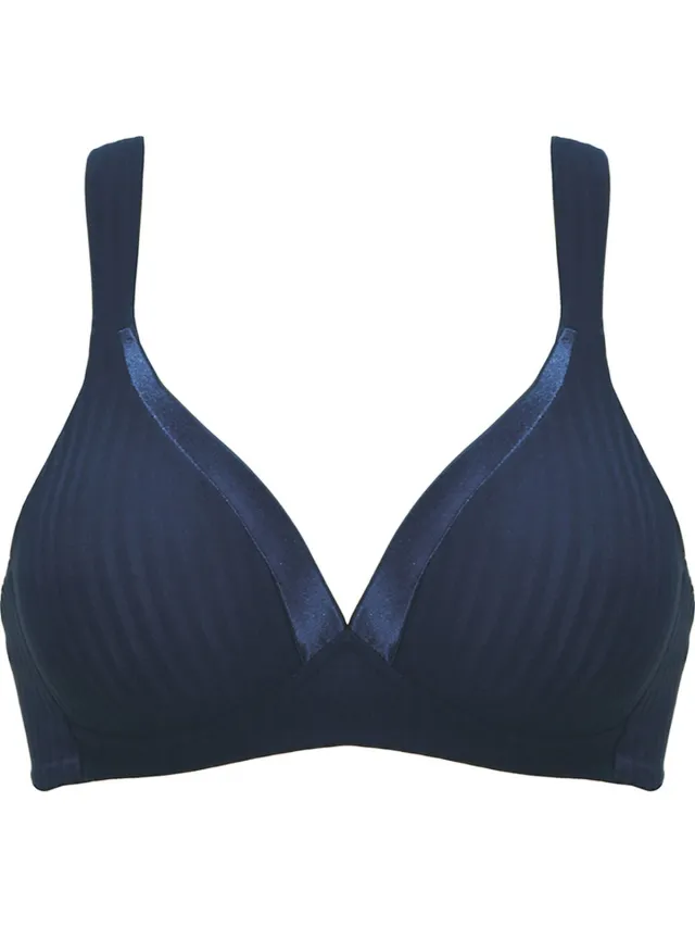 Naturana Soft bh met strepen - 5247 - Navy