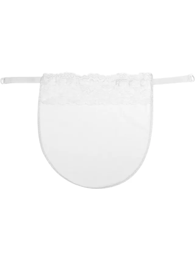 rimmo Dames Onzichtbare Beha zonder Beugel – Naadloze Onderbeha met Anti-Slip Sluiting, V-Hals en Kant, Comfortabele Lingerie voor Dagelijks Gebruik en Onder Jurken - Wit