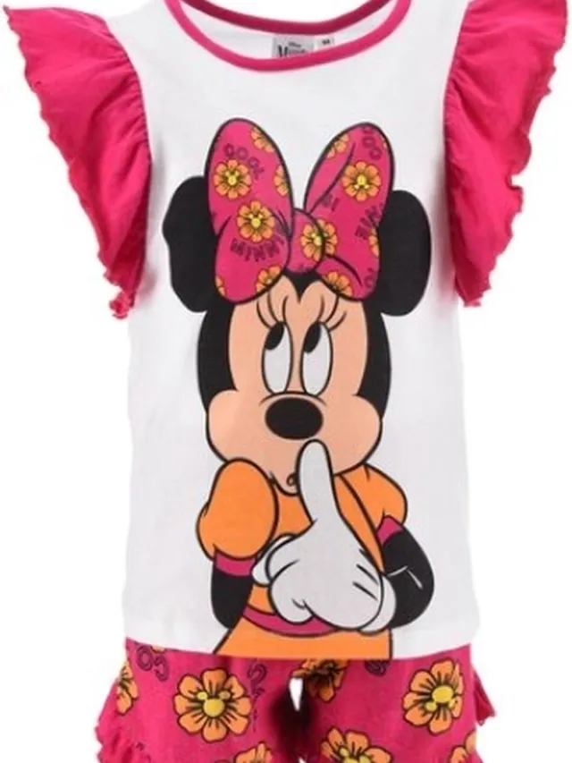Minnie Mouse shortama - 100% katoen - Disney pyjama - roze