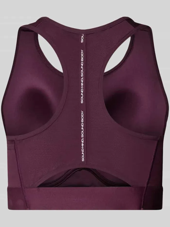 Asics Sport-bh met racerback model 'ROAD COMPRESSION' bordeaux, foto 2