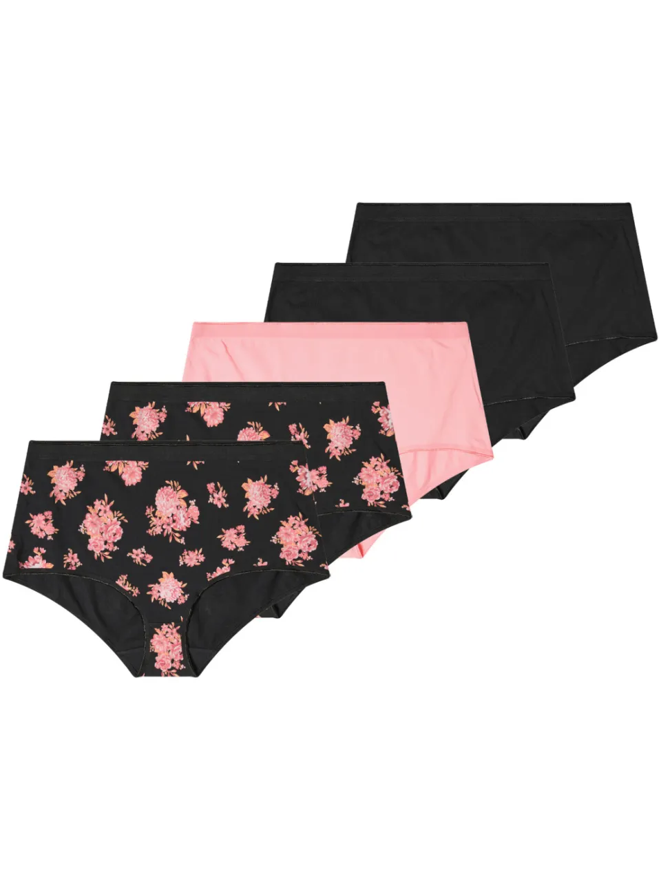 Yours Yourset Set Van 5 Oranje Maxislips Met Bloemenprintsize 50-52, foto 5