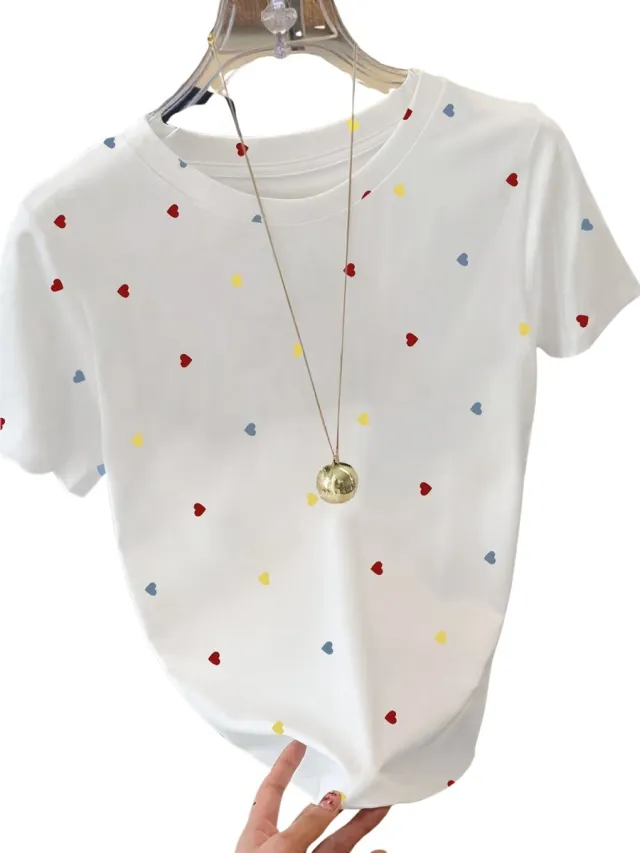 Currero Topje Dames Polkadots - Mouwloze Top - Singlet - Kleding - Shirt - Blouse - Kort - Volwassen - Veelkleurig Hart