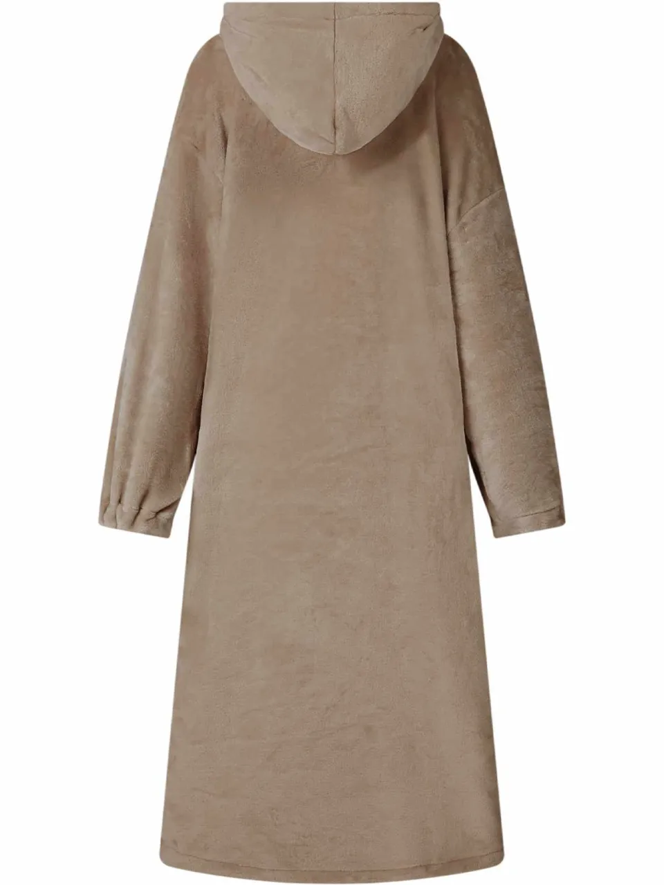 vidaXL Deken hoodie Camel S Flanel, foto 4