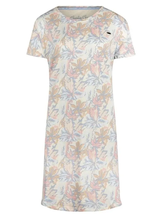 Charlie Choe Women bigshirt maat L katoen Multi