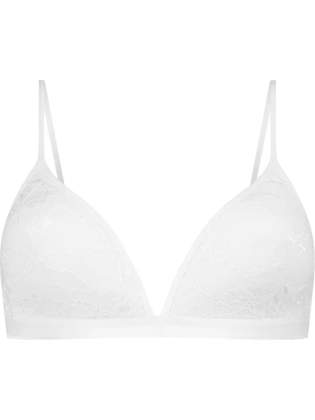 Ten Cate Basics voorgevormde bh met kant wit voor Dames 001 white