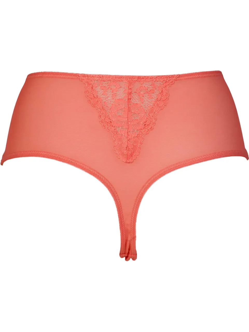 After Eden Lois hoge taille string koraal, foto 3