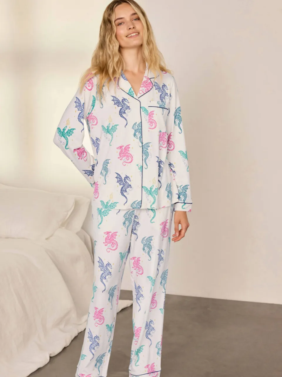 Chelsea Peers pyjama set wit, foto 3